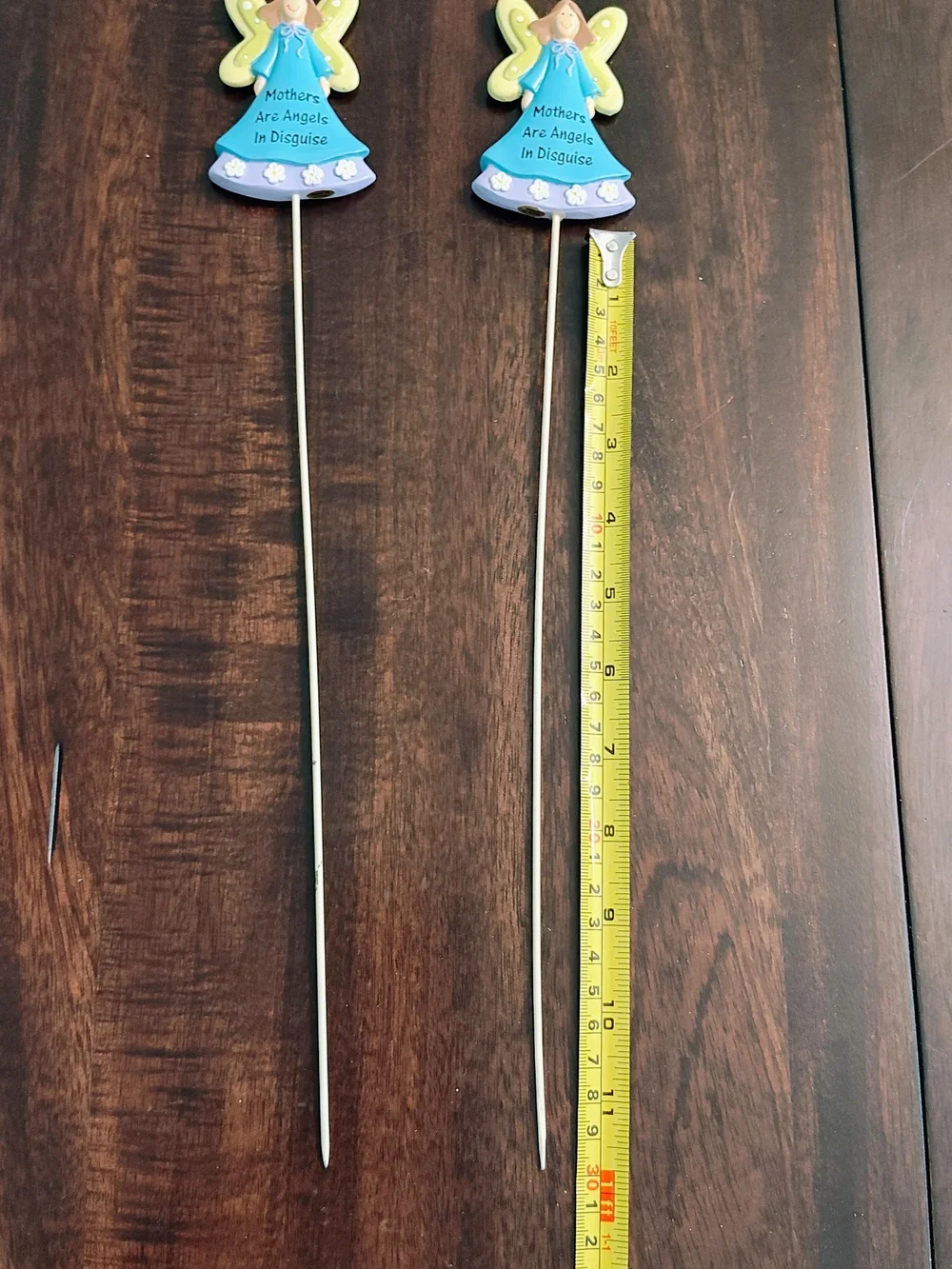 Blue and Yellow Angel Party Picks - Mothers Are Angels In Disguise